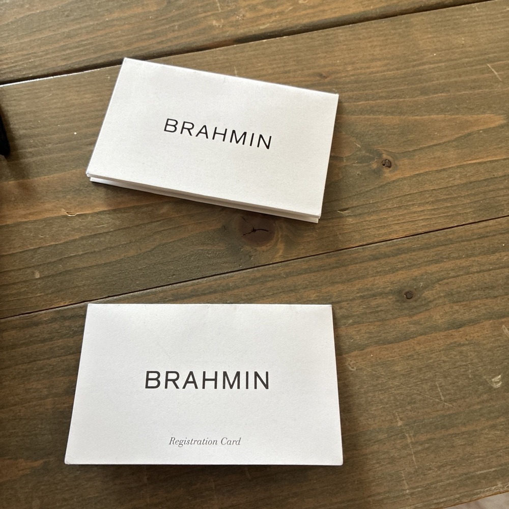 Brahmin Women's Black Crocodile Pattern Zip Wallet w/ Logo Credit Card - Picture 5 of 8